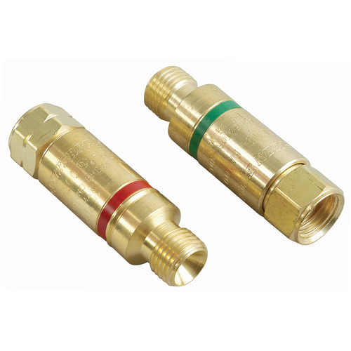 Antiretours pare-flammes - Oxy/gaz combustibles, Ensemble pour oxyg&egrave;ne-gaz combustible, Style pour chalumeau Ontario Safety Products