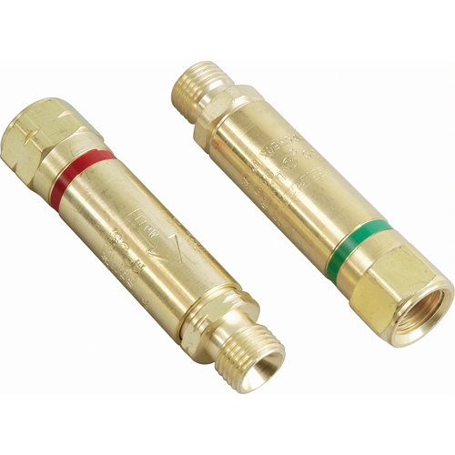 Antiretours pare-flammes - Oxy/gaz combustibles, Ensemble pour oxyg&egrave;ne-gaz combustible, Style pour adapteur de d&eacute;tendeur Ontario Safety Products