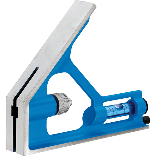 True Blue&reg; Combination Square, 12" L, 1/16" Graduations, Steel, Plain Ontario Safety Products