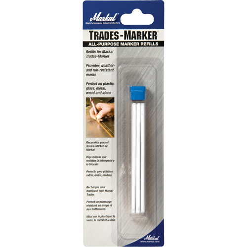 Marqueurs tout usage Trades Marker, Blanc Ontario Safety Products