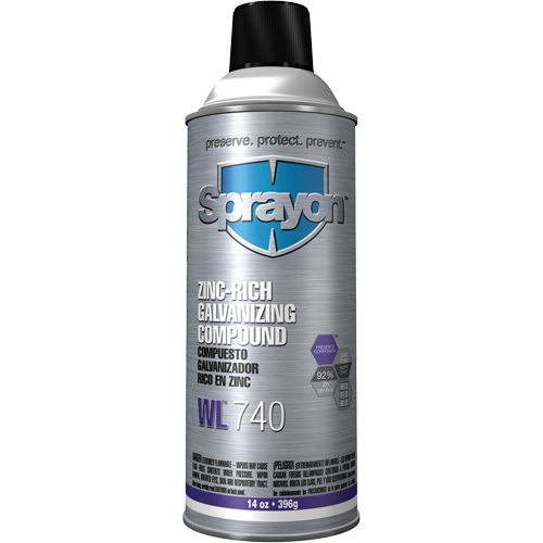 Compos&eacute; de galvanisation &agrave; haute teneur en zinc WL740, Canette a&eacute;rosol Ontario Safety Products