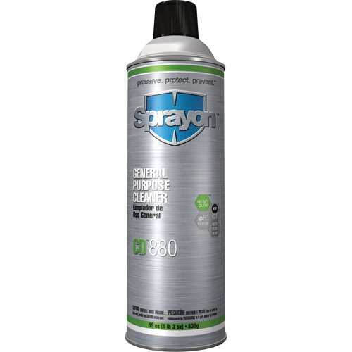 Nettoyant d'usage g&eacute;n&eacute;ral CD880, Canette a&eacute;rosol Ontario Safety Products