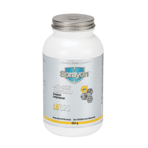 LU620 Anti-Seize Compound, 454 g, Brush Top Bottle, 2200°F (1204°C) Max. Temp Ontario Safety Products