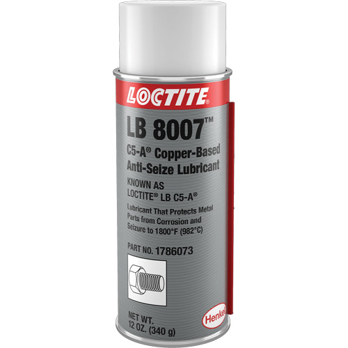 LB 8007 Copper Based Anti-Seize, 340 g, Aerosol Can, 1800°F (982°C) Max Temp. Ontario Safety Products