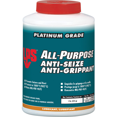 Antigrippant tout usage, 1 lb, Bouteille, 1800°F (982°C) Temp max. Ontario Safety Products