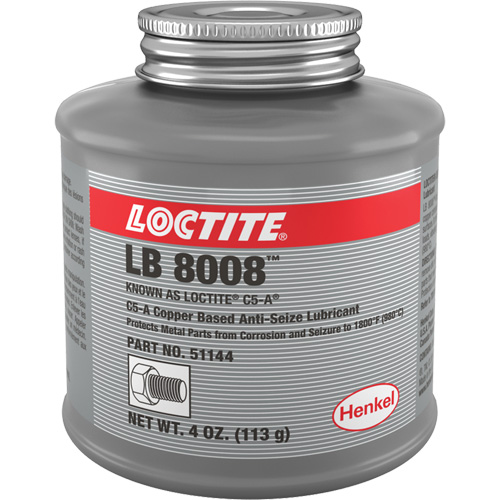 Copper Based Anti-Seize Lubricant, 4 oz., Brush Top Can, 1800°F (982°C) Max Temp. Ontario Safety Products