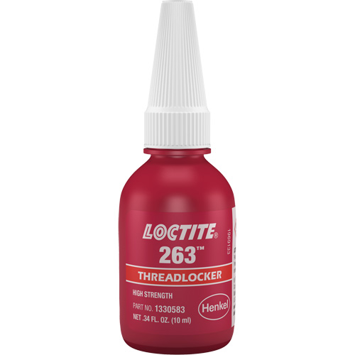 Compos&eacute; de blocage 263 s&eacute;chage rapide, Rouge, &eacute;lev&eacute;, 10 ml, Bouteille Ontario Safety Products