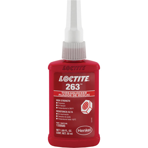 Compos&eacute; de blocage 263 s&eacute;chage rapide, Rouge, &eacute;lev&eacute;, 50 ml, Bouteille Ontario Safety Products