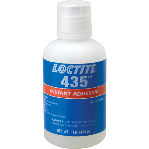435 Surface Insensitive Instant Adhesive, Clear, Bottle, 454 g Ontario Safety Products