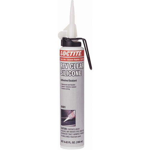Superflex RTV Silicone Adhesive Sealant, Cartridge, Clear Ontario Safety Products