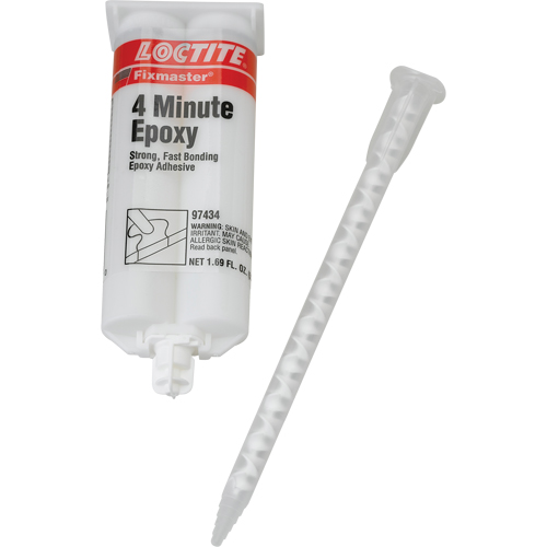 Fixmaster&reg; 4 Minute Adhesive, 50 ml, Dual Cartridge, Two-Part, Amber Ontario Safety Products