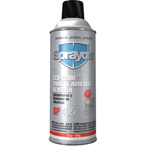 SP405 Eco-Grade Paint & Adhesive Remover, 12 oz, Aerosol Can Ontario Safety Products