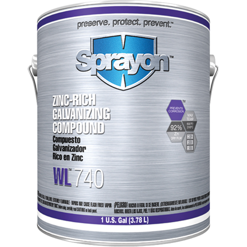 Compos&eacute; de galvanisation &agrave; haute teneur en zinc WL740, Gallon Ontario Safety Products