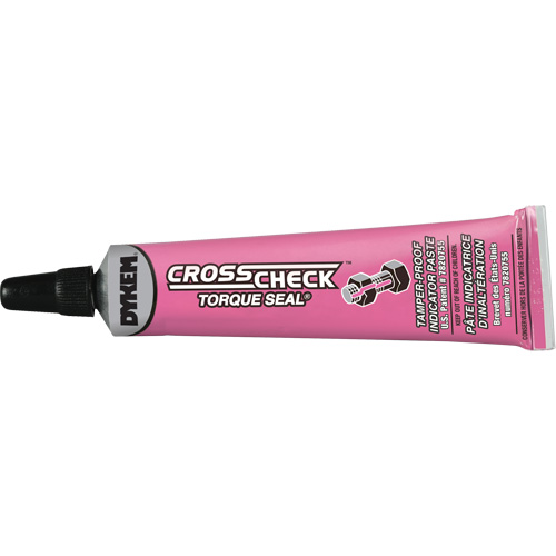 P&acirc;te indicatrice inviolable Cross-Check Torque Seal, 1 liq. oz., Tube, Rose Ontario Safety Products