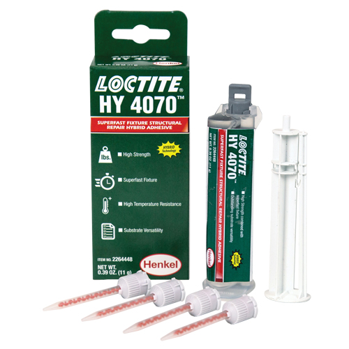 HY 4070 Structural Repair Hybrid Adhesive, Two-Part, Dual Cartridge, 11 g, Off-White Ontario Safety Products