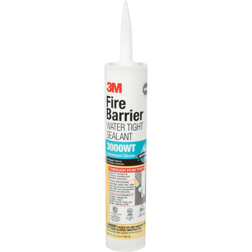 Scellant ignifuge 3000 WT, 10,1 oz, Cartouche, Gris Ontario Safety Products