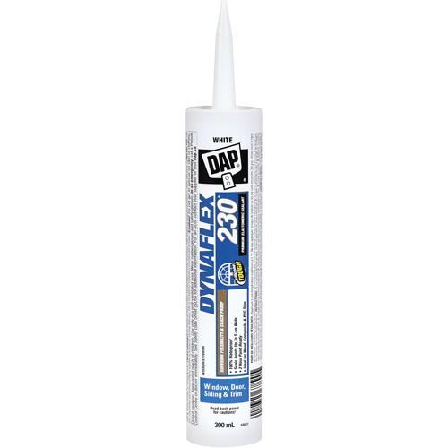 Dynaflex 230&reg; Premium Elastomeric Sealant, 300 ml, Cartridge, White Ontario Safety Products