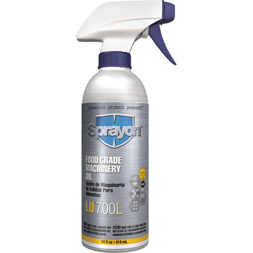 Huile &agrave; machine de cat&eacute;gorie alimentaire, 14 oz, Bouteille &agrave; g&acirc;chette Ontario Safety Products