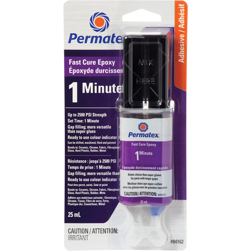 Gel &eacute;poxyde, 25 ml, Seringue, Deux composants, Transparent Ontario Safety Products