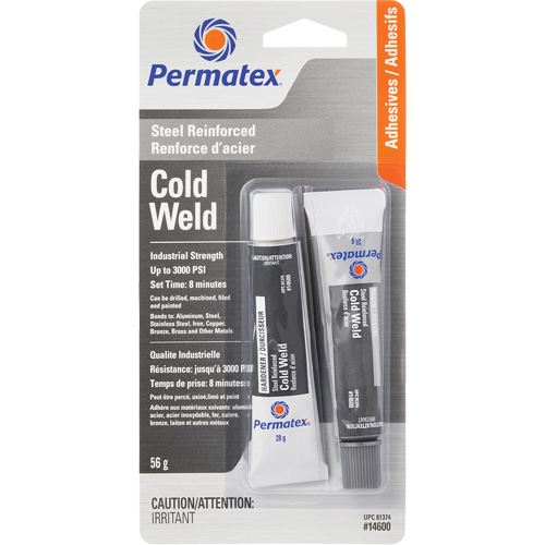 Cold Weld Bonding Compound, 2 x 28 g, Tube, Two-Part, Grey Ontario Safety Products