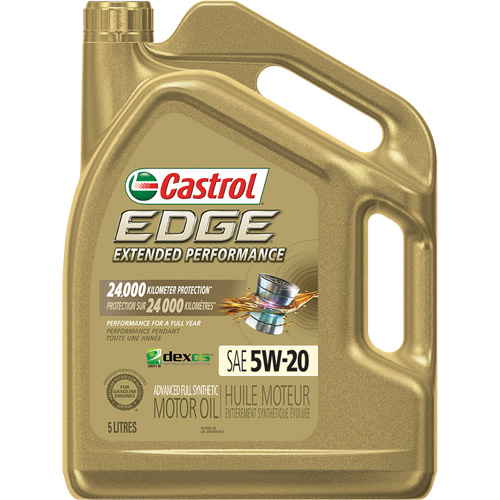 Edge&reg; Extended Performance 5W-20 Motor Oil, 5 L, Jug Ontario Safety Products