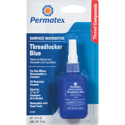 Adh&eacute;sif frein-filet pour toute surface, Bleu, &eacute;lev&eacute;, 10 ml, Bouteille Ontario Safety Products