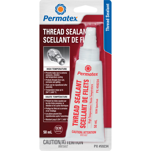 High Temperature Thread Sealant, Bottle, 50 ml, -54° C - 204° C/-65° F - 400° F Ontario Safety Products