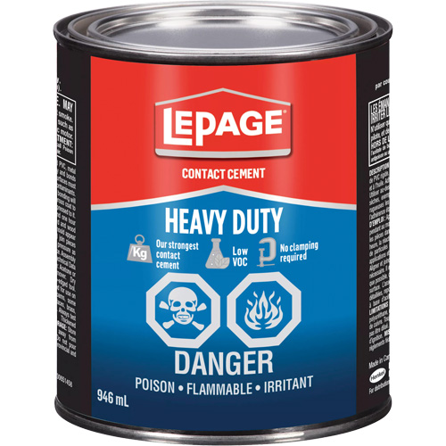 Heavy-Duty Contact Cement, Can, 946 ml, Amber Ontario Safety Products