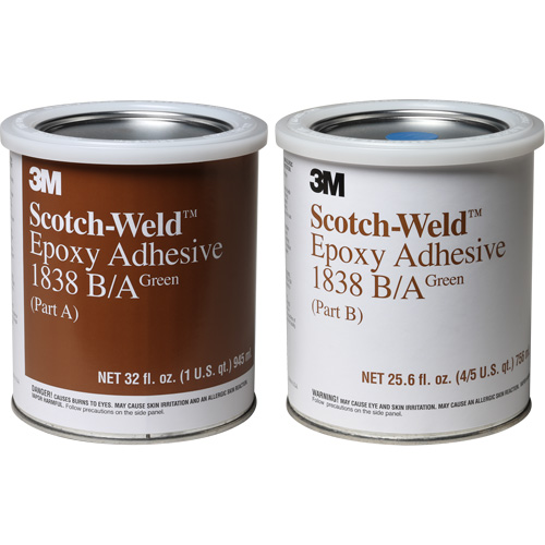 Adh&eacute;sif Scotch-Weld, 32 oz liq., Seau, Deux composants, Vert Ontario Safety Products
