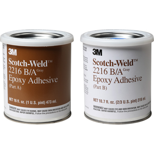 Adh&eacute;sif Scotch-Weld, 32 oz liq., Trousse, Deux composants, Gris Ontario Safety Products
