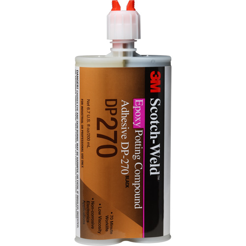 Mat&eacute;riau d'enrobement Scotch-Weld, 200 ml, Cartouche double, Deux composants, Noir Ontario Safety Products