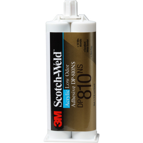 Adh&eacute;sif acrylique &agrave; faible odeur Scotch-Weld, Deux composants, Cartouche double, 1,7 oz, Blanc Ontario Safety Products