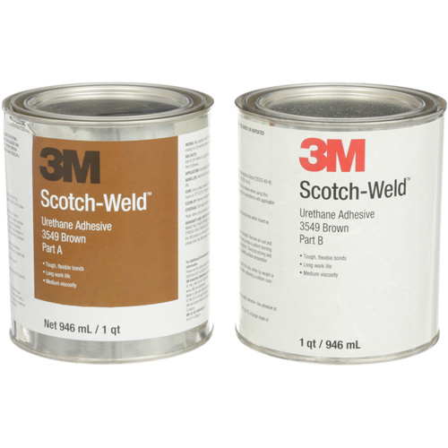 Scotch-Weld Urethane Adhesive 3549, 64 fl. oz., Can, Brown Ontario Safety Products