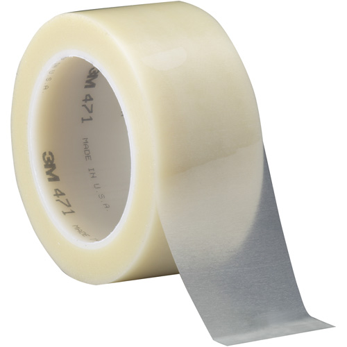 471 Vinyl Tape, 50.8 mm (2") W x 32.9 m (108') L, 5.2 mils, Clear Ontario Safety Products