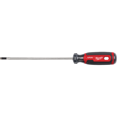 Tournevis d&eacute;b&eacute;niste, Tige de 3/16", Ronde, 254 mm lo, Prise en Coussin&eacute;e Ontario Safety Products