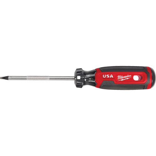 Tournevis &agrave; pointe carr&eacute;e, Tige de #2, Ronde, 211 mm lo, Prise en Coussin&eacute;e Ontario Safety Products