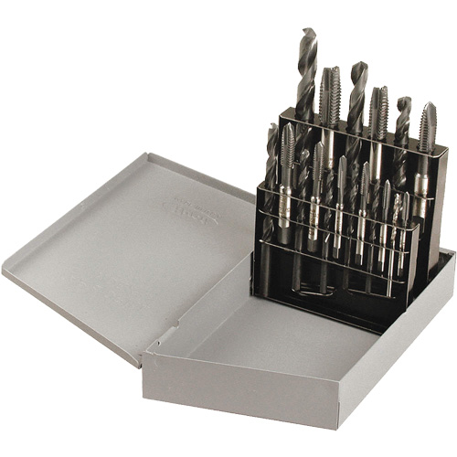 Drill & Plug Hand Tap Set, 18 Pieces Ontario Safety Products
