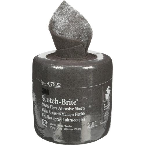 Rouleaux de feuilles Scotch-Brite, Carbure de silicium, 8", Grain Ultra fin Ontario Safety Products