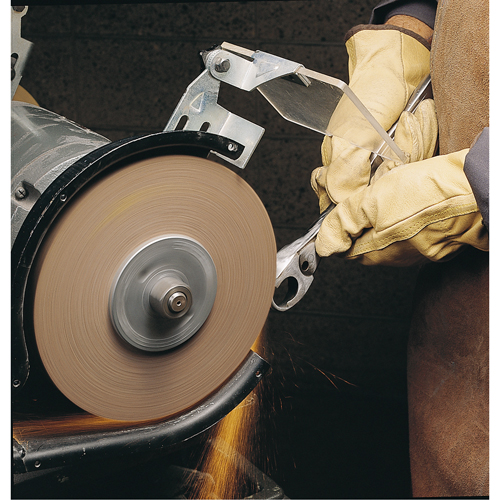 Meules d'abrasion & de polissage Scotch-brite, 6" dia. x 1" la, Arbre 1", Oxyde d'aluminium Ontario Safety Products