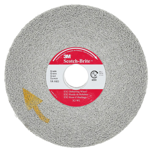 Scotch-Brite EXL Deburring Wheel, 6" x 1", 1"-8 Arbor, 1, Aluminum Oxide Ontario Safety Products