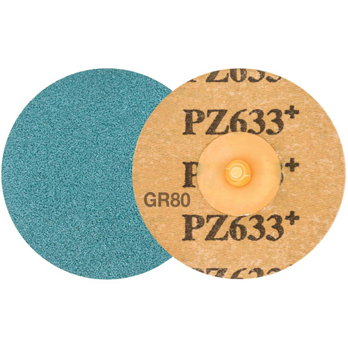 TWIST TOPCUT Sanding Disc, 3" Dia., 80 Grit, Zirconium Ontario Safety Products