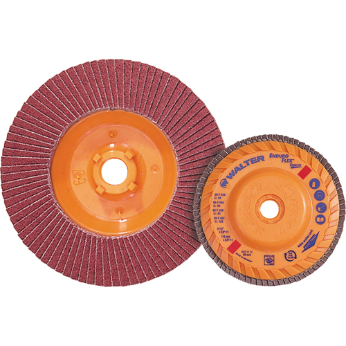Enduro-Flex Stainless Flap Disc, 4-1/2" x 5/8"-11, Type 27, 40 Grit, Zirconia Alumina Ontario Safety Products