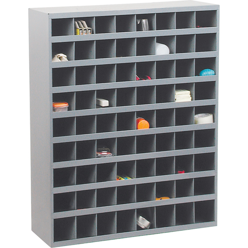 Armoires pour bacs de rangement en acier, 33-3/4" la x 12" p x 42" h, Gris Ontario Safety Products