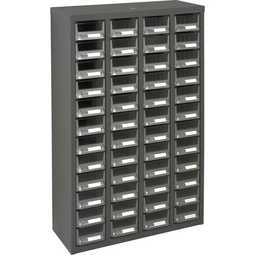 Casiers pour pi&egrave;ces KPC-400, Acier galvanis&eacute;, 48 tiroirs, 22-3/5" x 8-7/10" x 36-9/10", Gris Ontario Safety Products