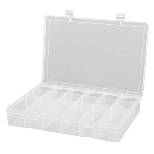 Boîtes &agrave; compartiments compactes en polypropyl&egrave;ne, 13-1/8" la x 9" p x 2-5/16" h, 18 compartiments Ontario Safety Products