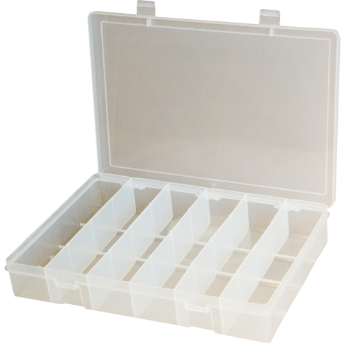 Boîtes &agrave; compartiments compactes en polypropyl&egrave;ne, 11" la x 6-3/4" p x 1-3/4" h, 6 compartiments Ontario Safety Products