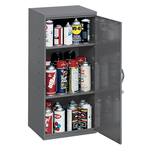 Armoires utilitaires, Acier, 2 Tablettes, 30" h x 13-3/4" la x 12-3/4" P, Gris Ontario Safety Products