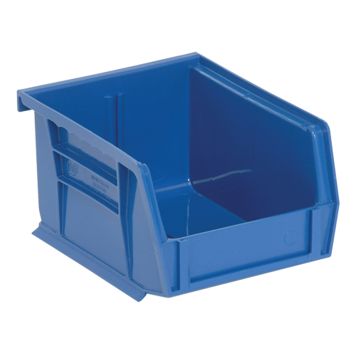 Ultra Stack & Hang Bin, 4-1/8" W x 3" H x 5-3/8" D, Blue Ontario Safety Products