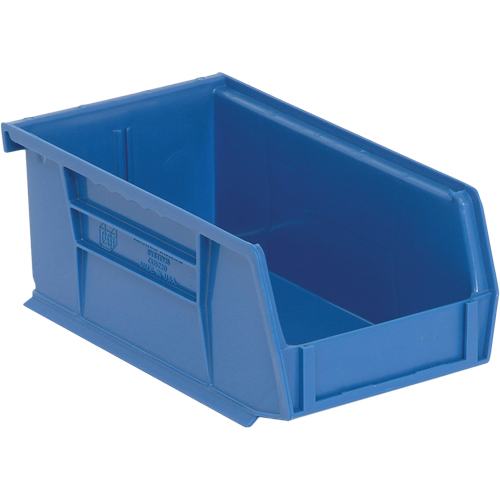 Bacs ultra empilable & suspendable, 4-1/8" la, 3" h x 7-3/8" p, Bleu Ontario Safety Products