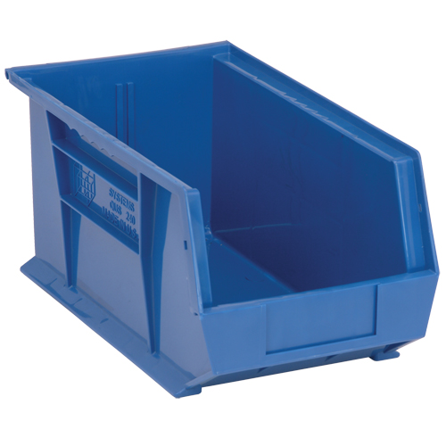 Ultra Stack & Hang Bin, 8-1/4" W x 7" H x 14-3/4" D, Blue Ontario Safety Products